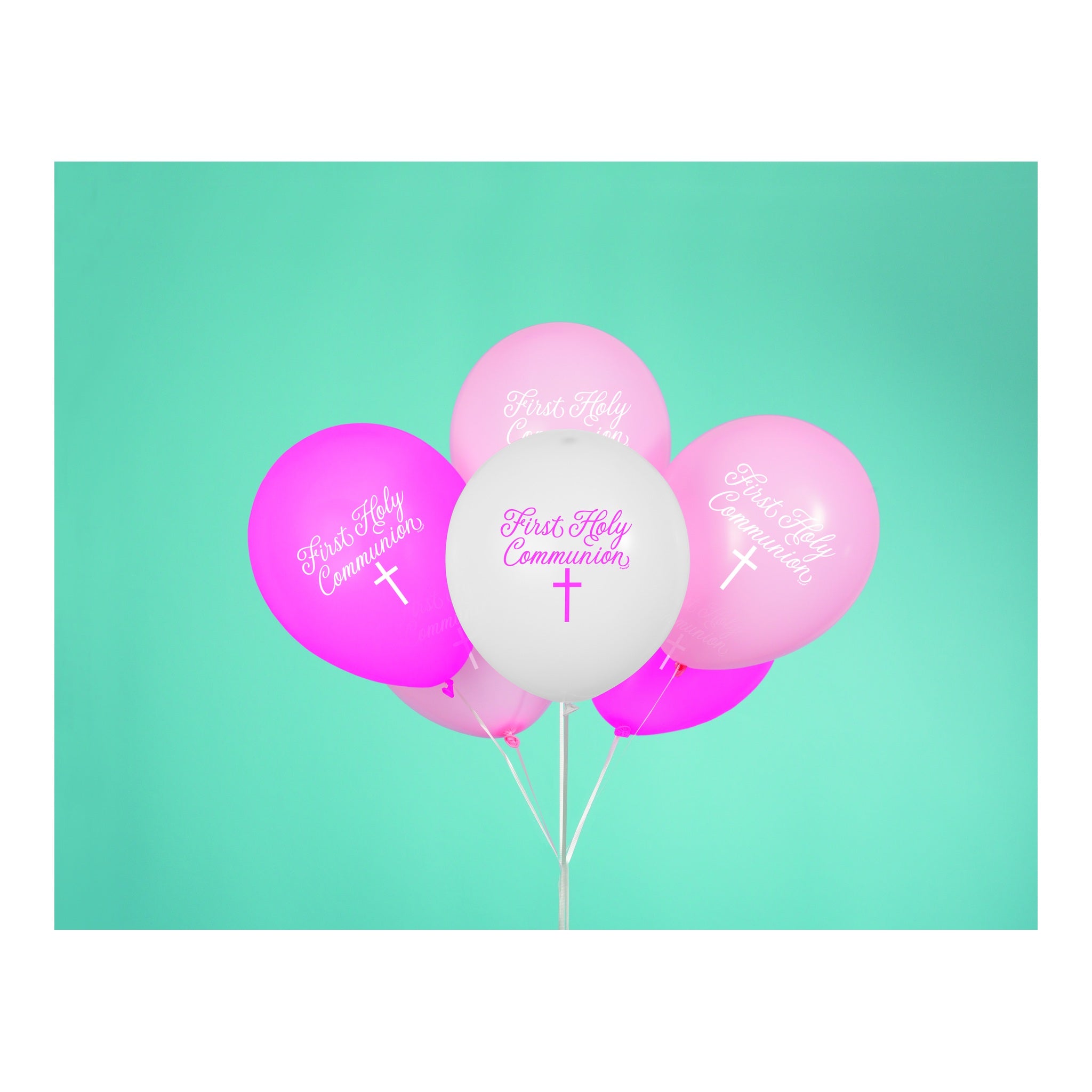 Communion Pink 8ct Latex Balloon 12"